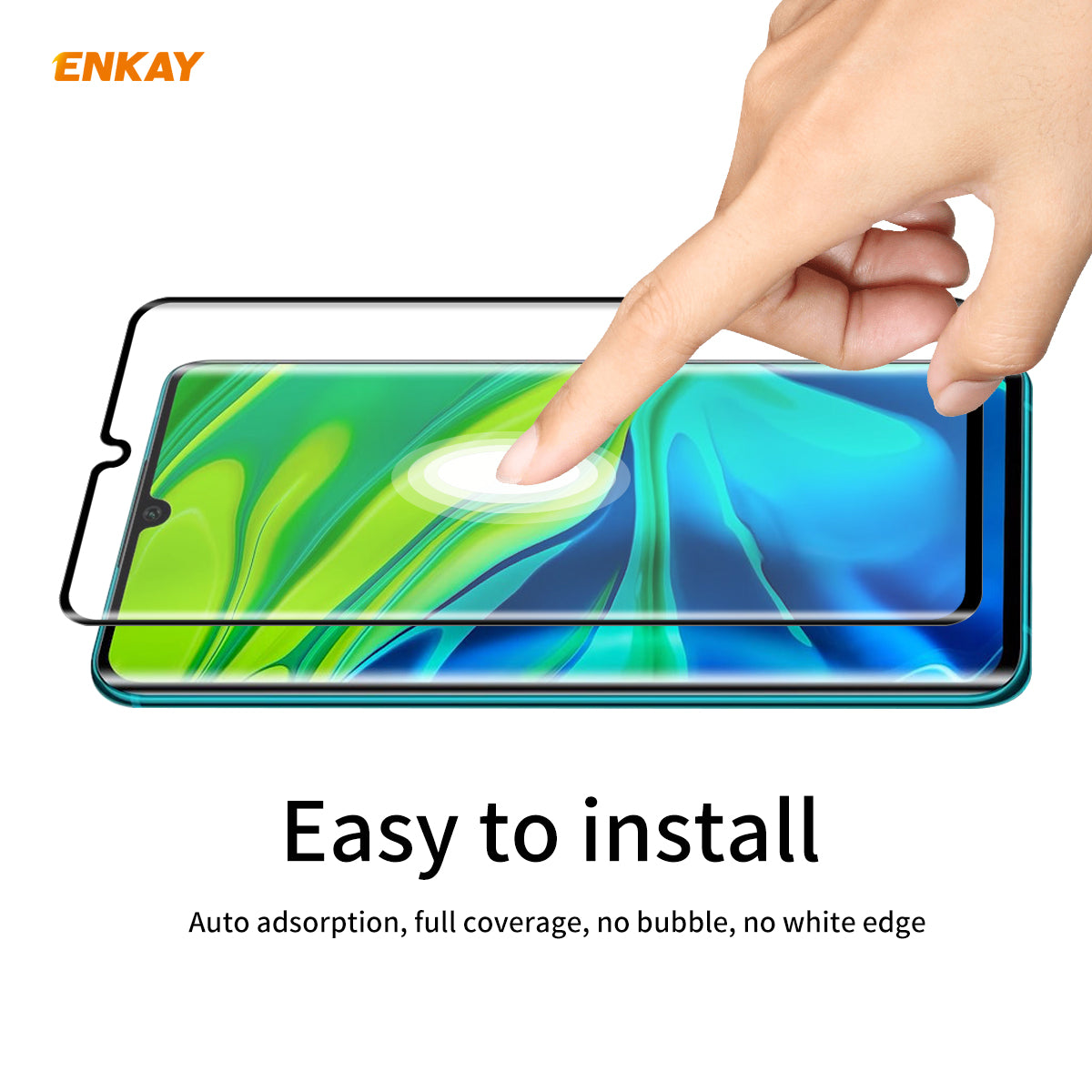 ENKAY 0.26mm 9H 3D Curved Full Glue Tempered Glass Full Screen Film Protector for Xiaomi Mi Note 10 Pro Note 10 Mi CC9 Pro ENKAY 0.26mm 9H 3D Curved Full Glue Tempered Glass Full Screen Film Protector for Xiaomi Mi Note 10 Pro Note 10 Mi CC9 Pro